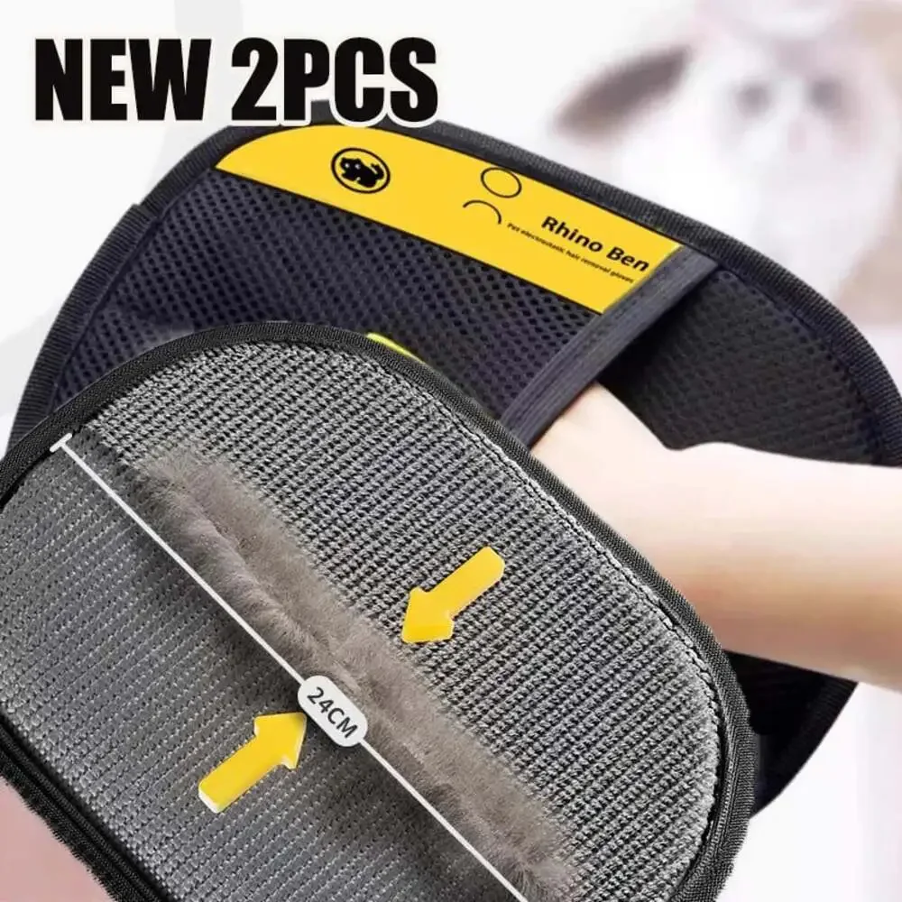 Pet Hair Cleaning and Collection Gloves Pet Double-Sided Multi-Functional Beauty